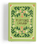 Green Floral Deck of Playing Cards