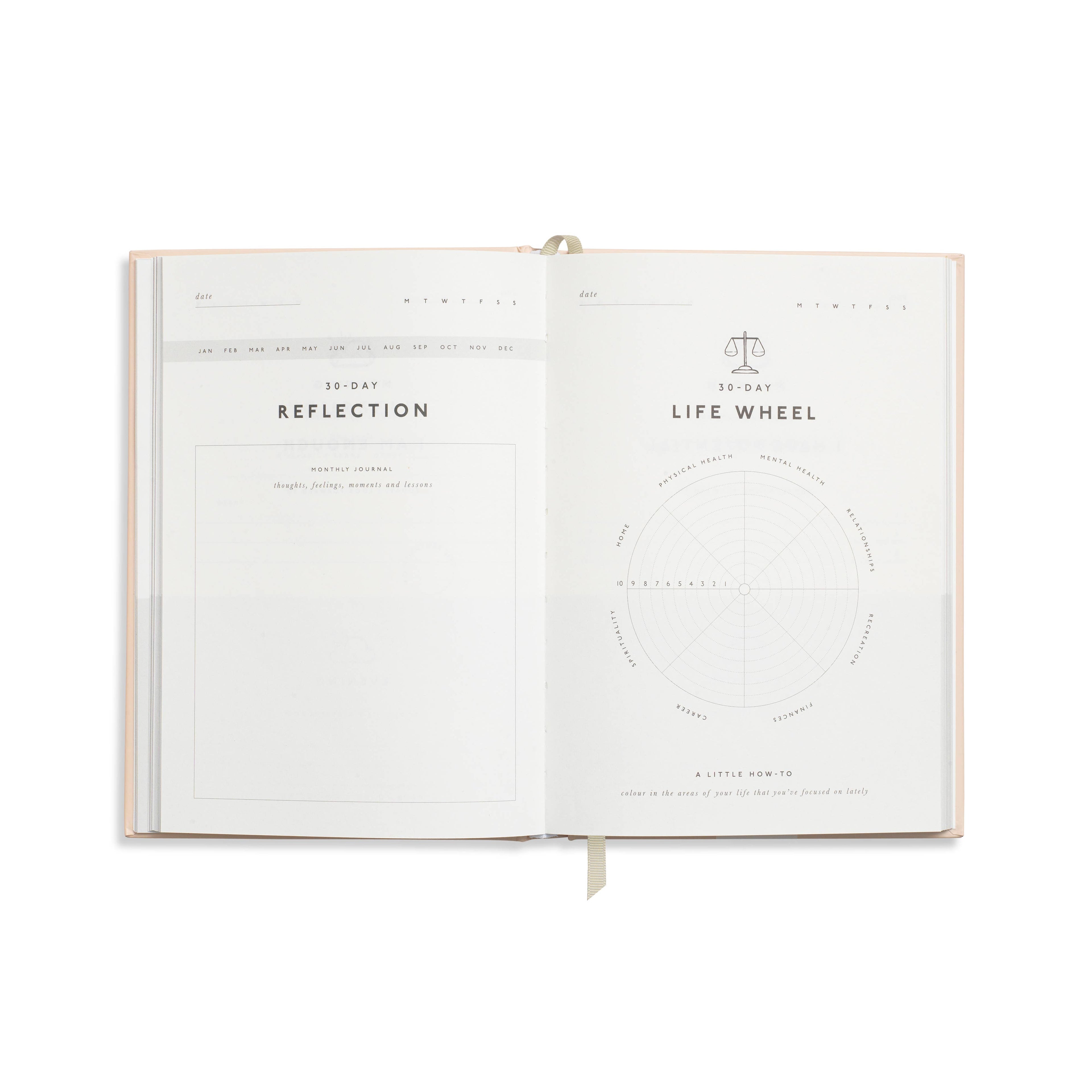 Guided Gratitude Journal, A5 Hardcover - Reflect