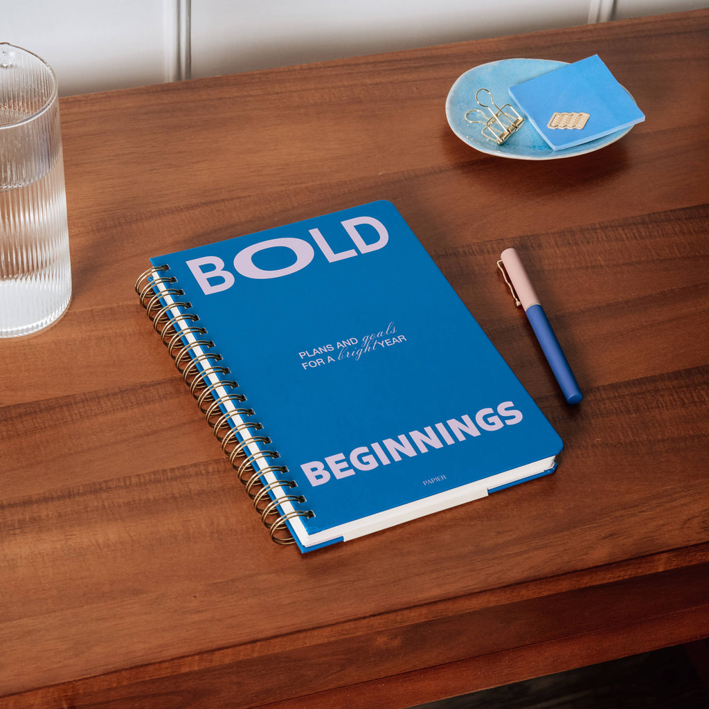 Daily Planner, Undated, B5 Spiral Hardcover - Bold