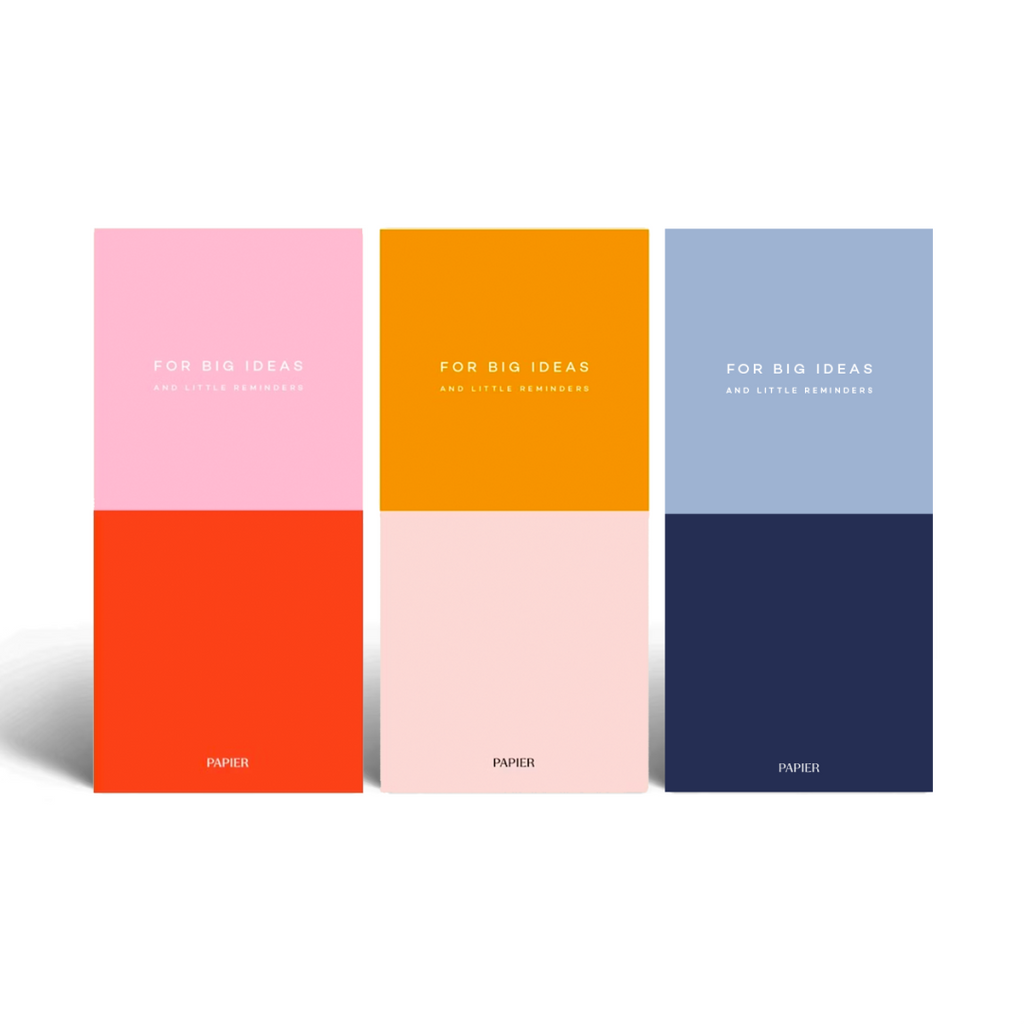 List Notepads, Softcover Set of 3 - Colorblock