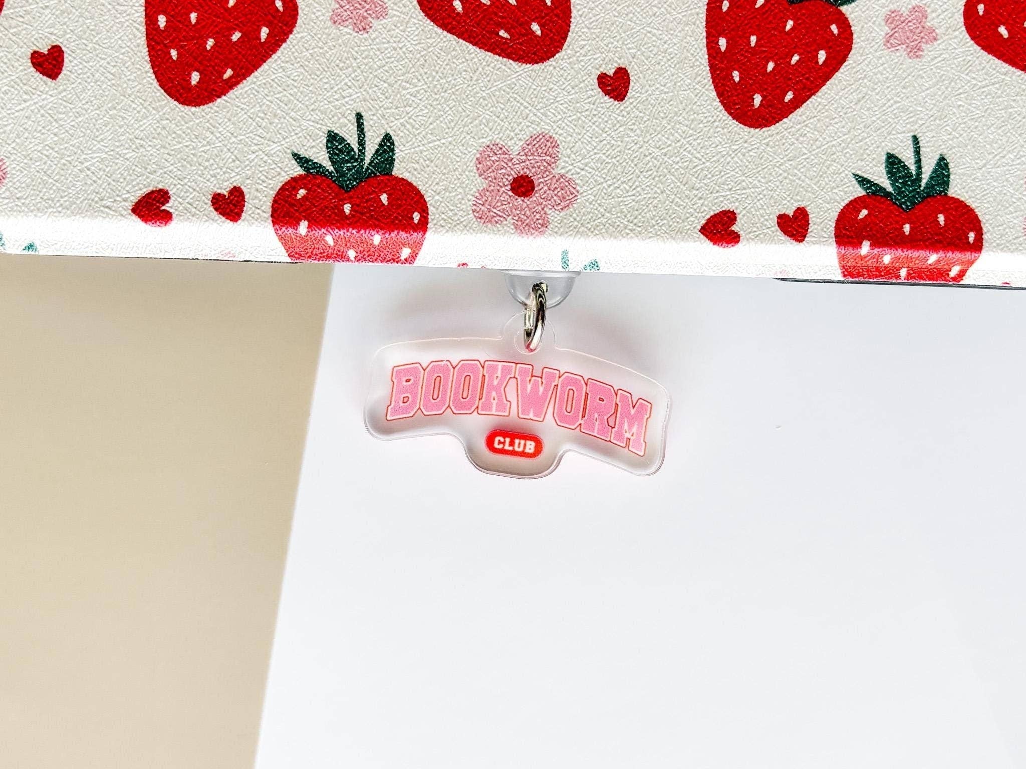 Bookworm Club Acrylic e-Reader Charm and Dust Plug