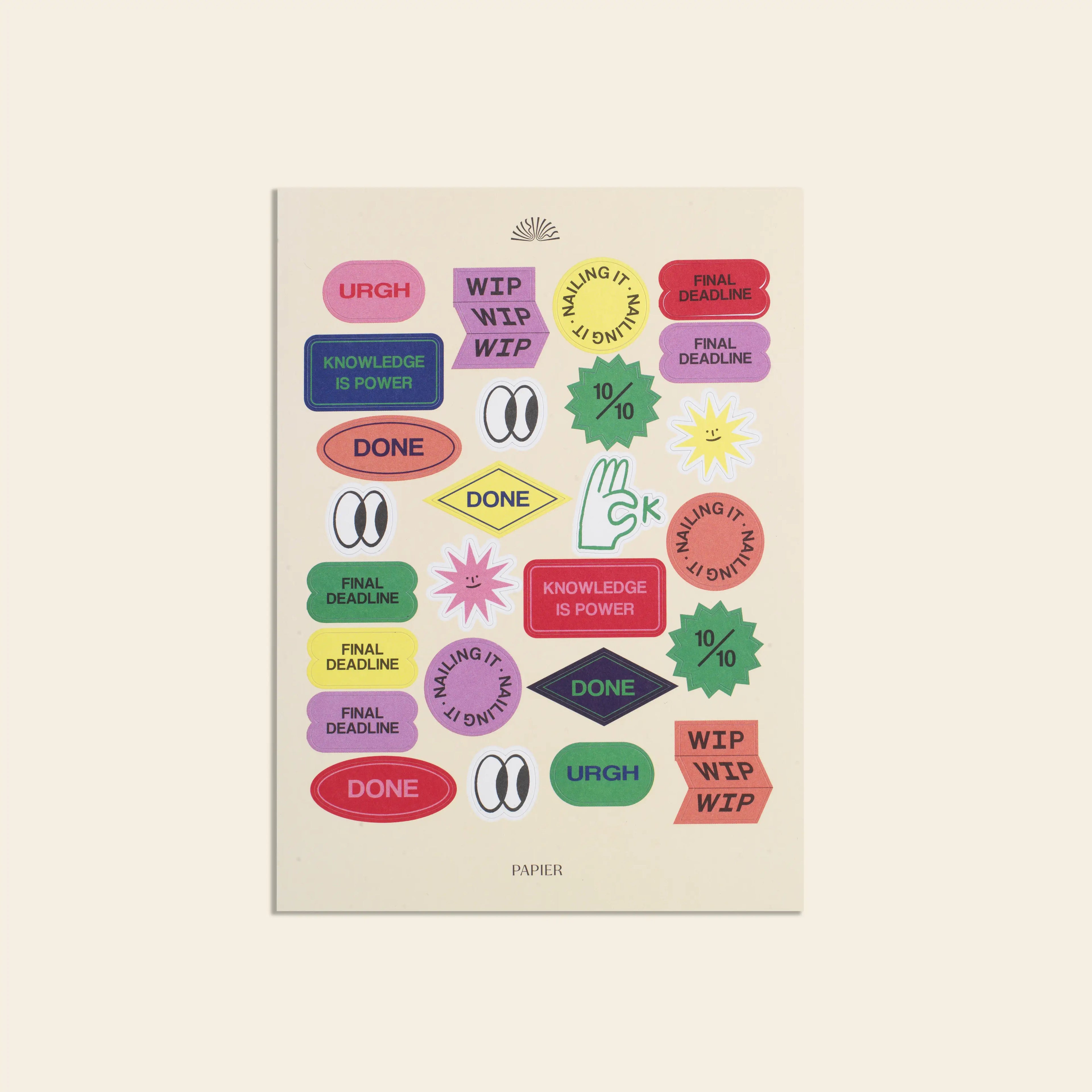 Sticker Set, Academic -  Find the Balance