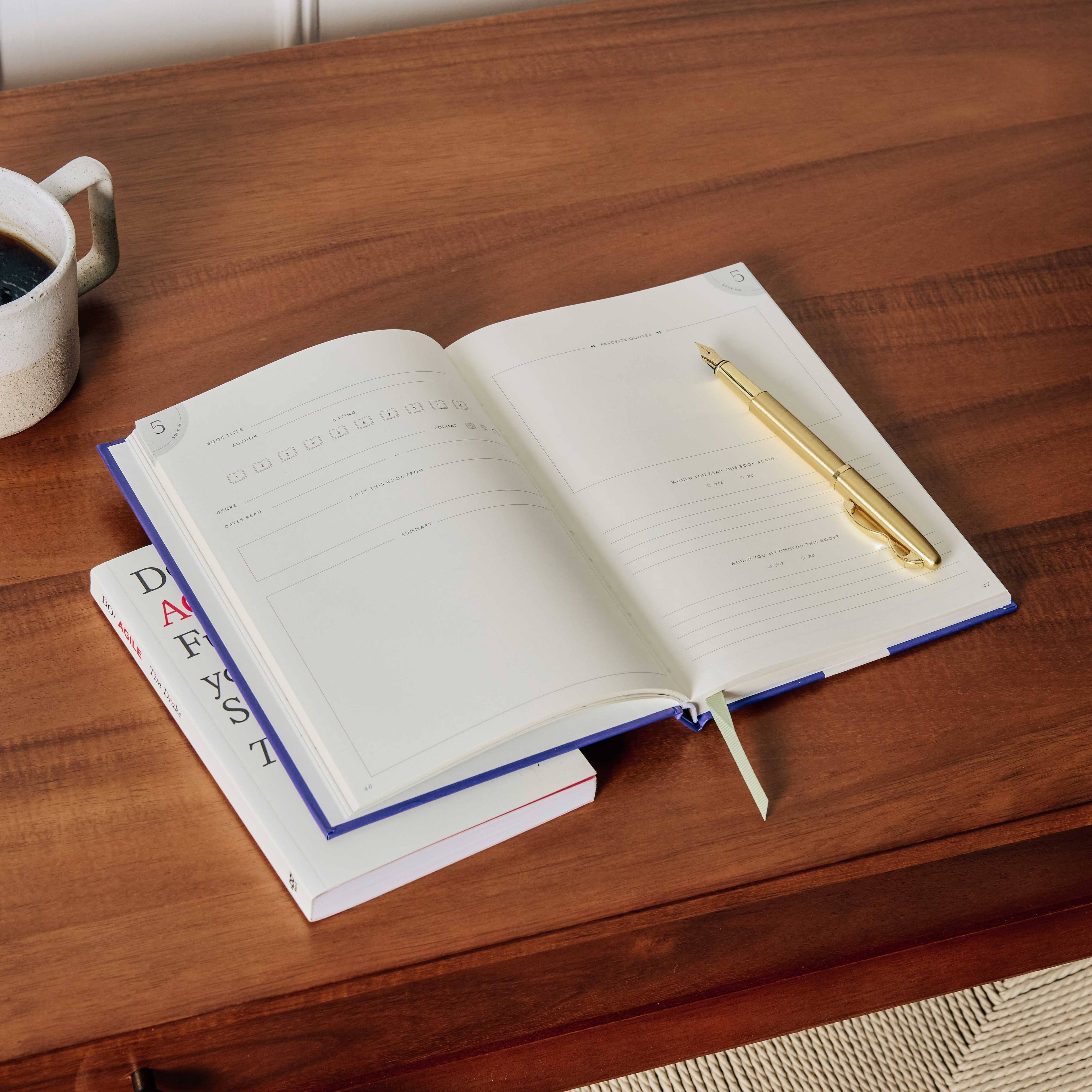 The Midnight Hour Foiled A5 Hardcover Guided Reading Journal