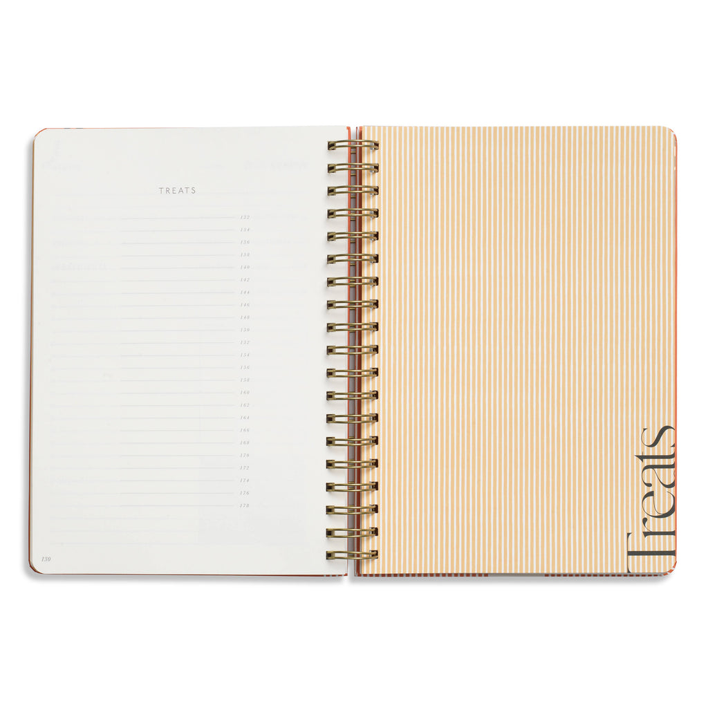 Guided Recipe Journal, Hardcover B5 Spiral - Eat Well