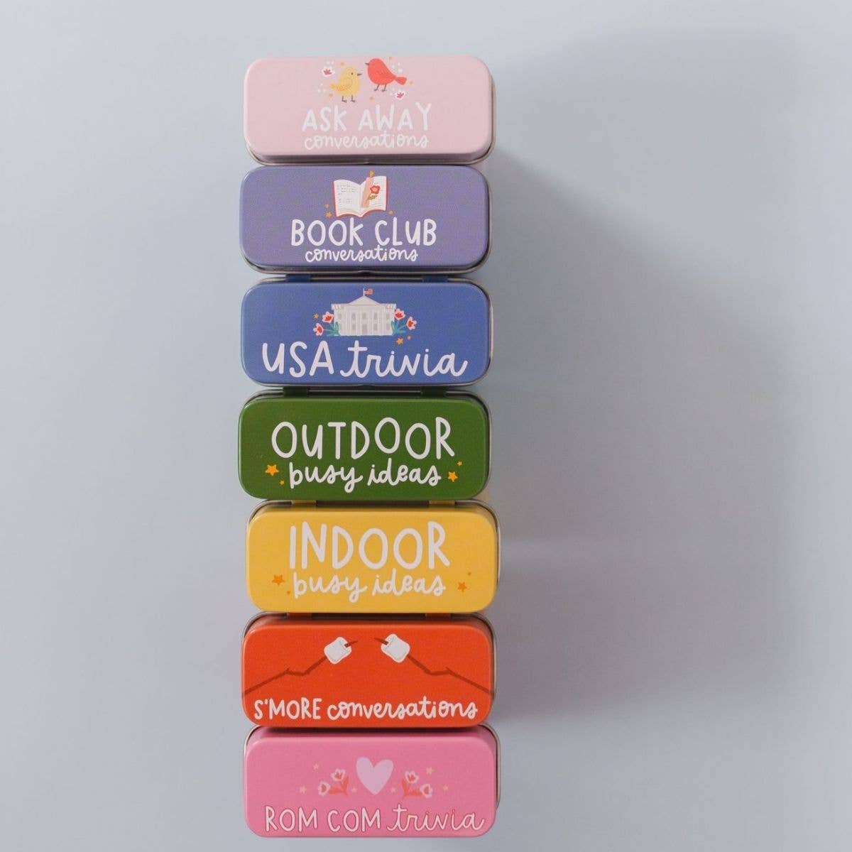 Rom Com Trivia Game - Deck of Cards + Storage Tin