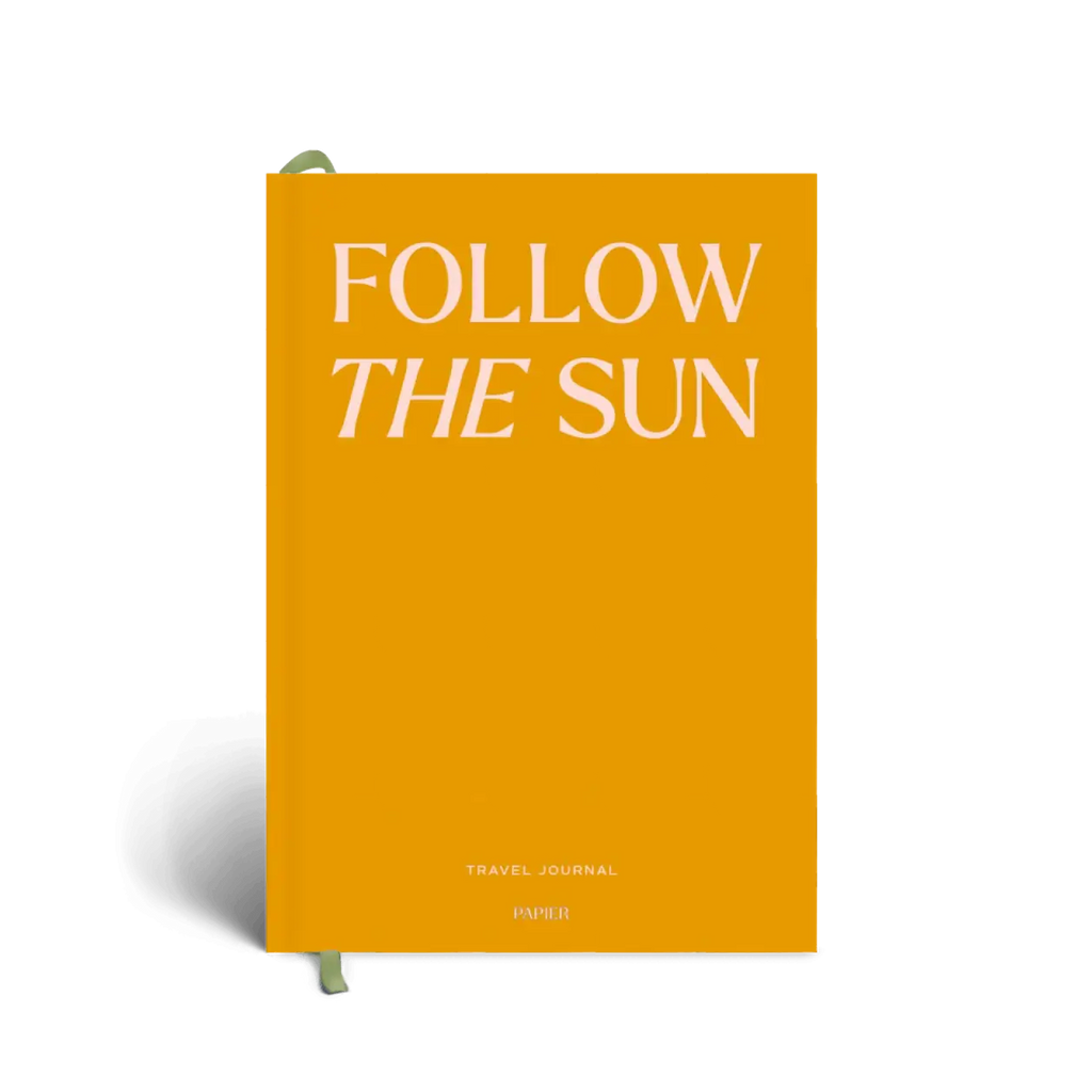 Guided Travel Journal, A5 Hardcover - Follow The Sun