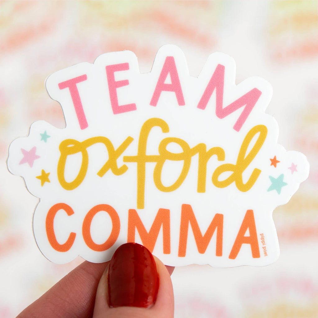 Team Oxford Comma Decal Sticker