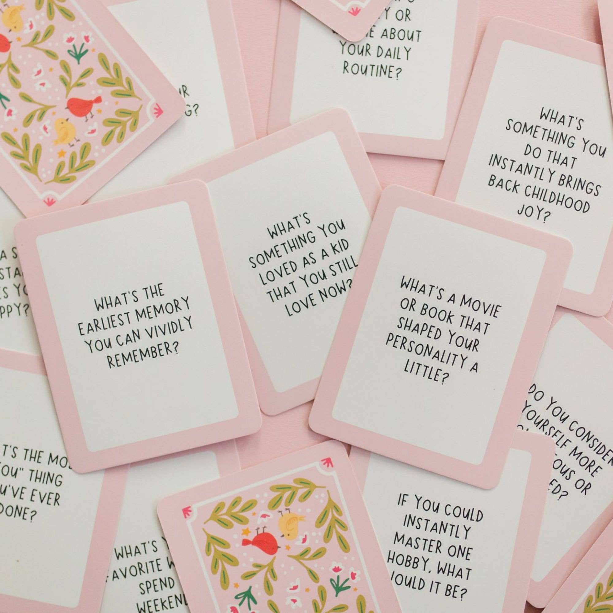 Ask Away Conversation Cards - Deck of Cards + Storage Tin