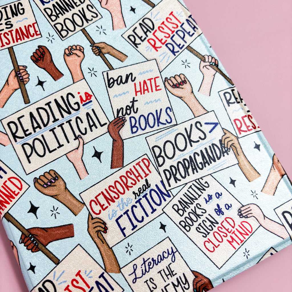 Banned books advocate removable e-reader case