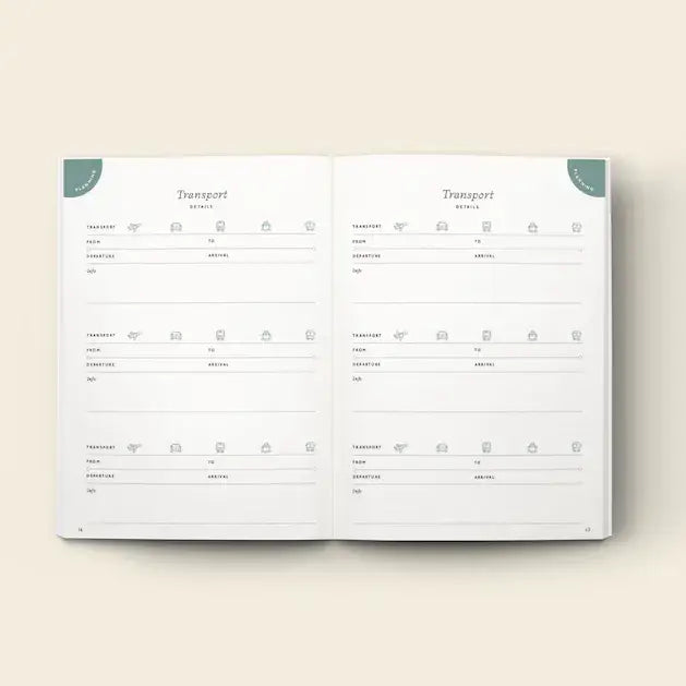 Guided Travel Journal, A5 Hardcover - Follow The Sun