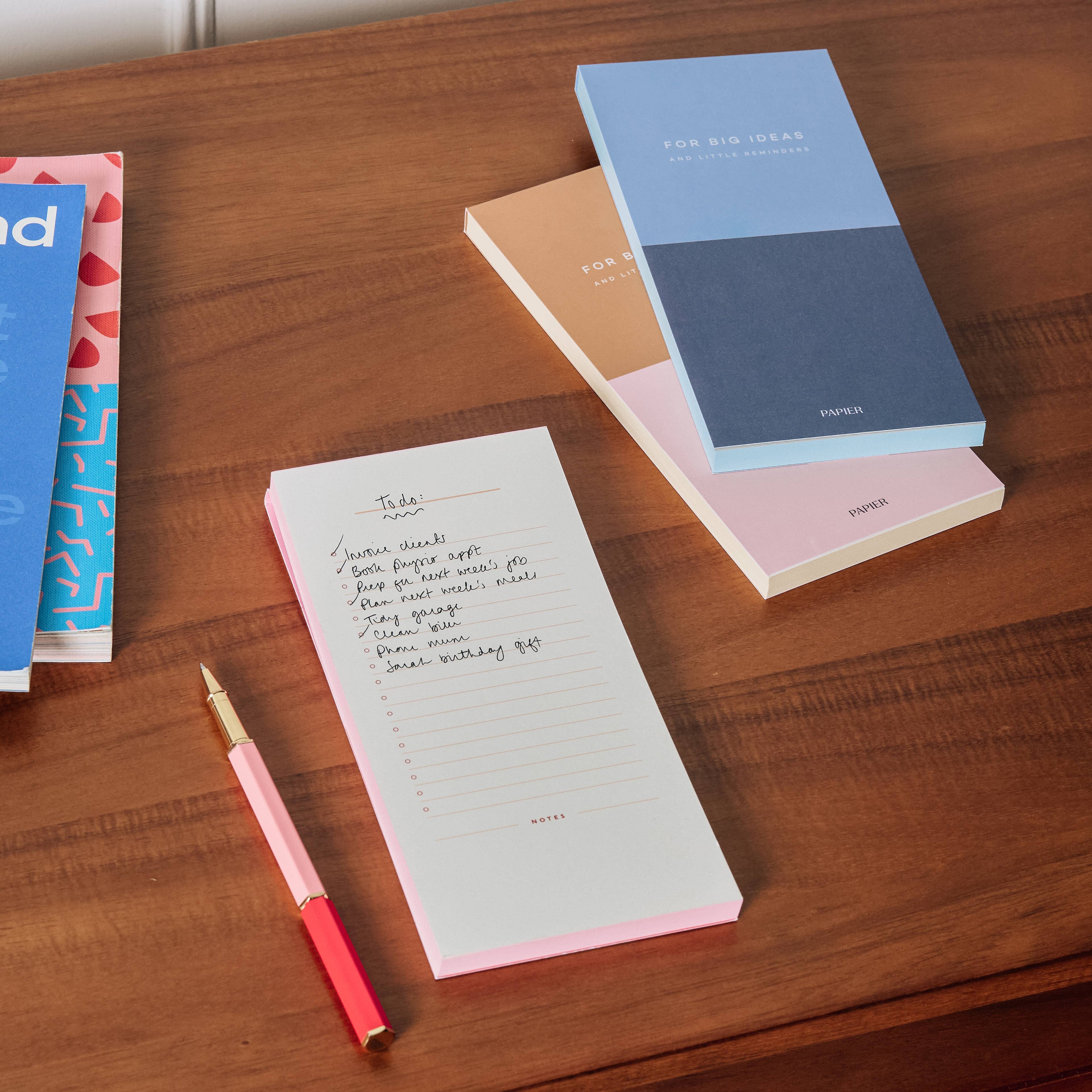 List Notepads, Softcover Set of 3 - Colorblock