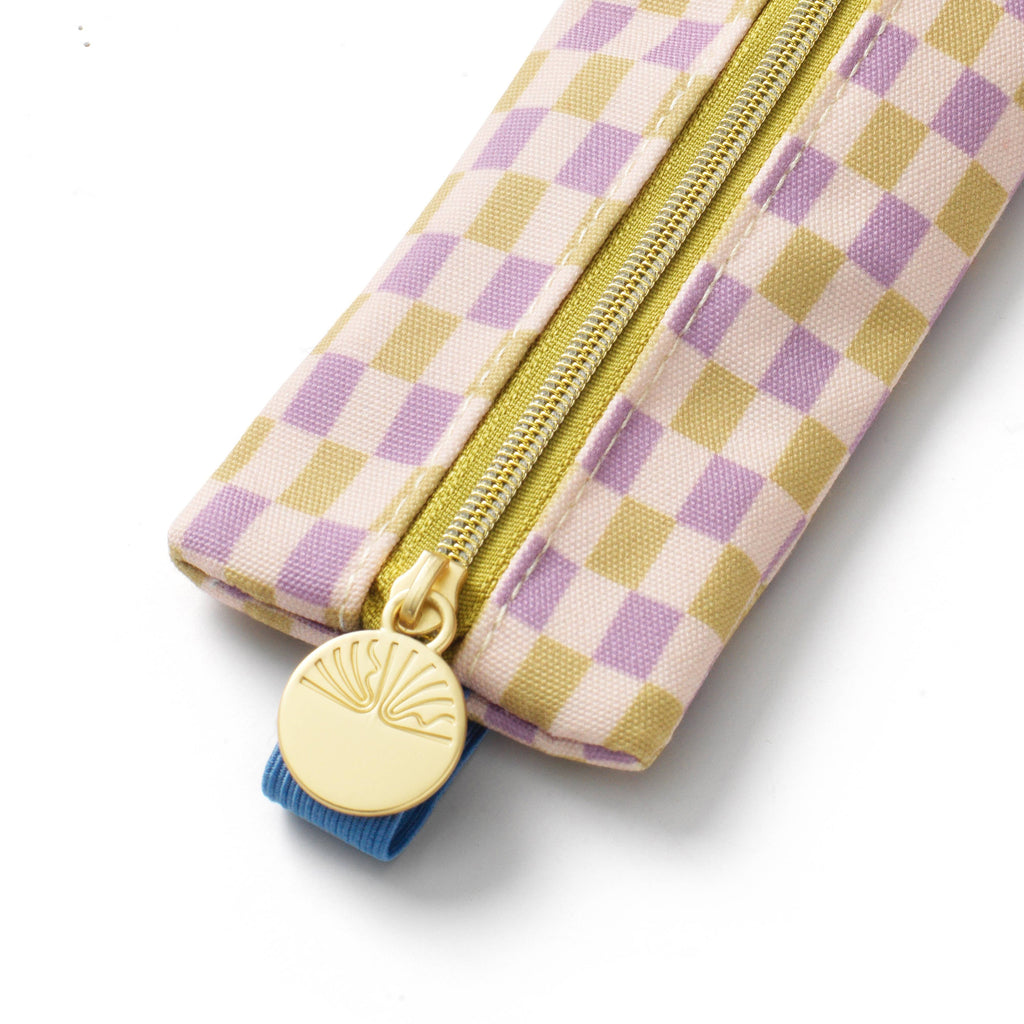 Elastic Pen Pouch - Checkered