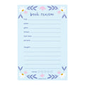 Blue Book Review 4x6 Notepad