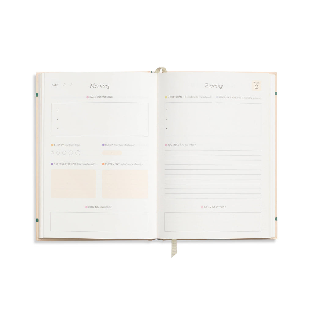 Guided Wellness Journal, A5 Hardcover - Warmth