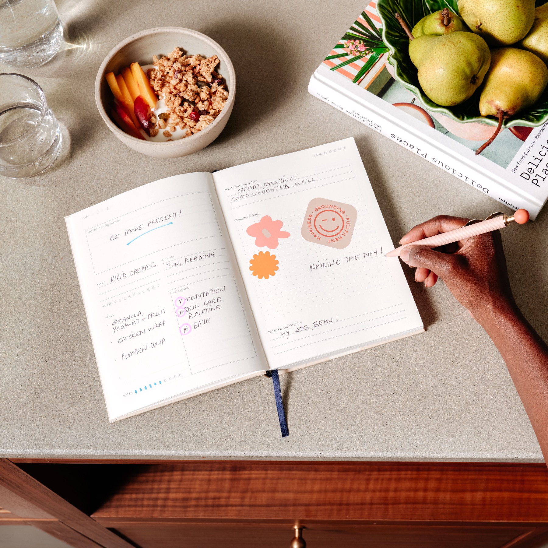Guided Wellness Journal, A5 Hardcover - Slow Down