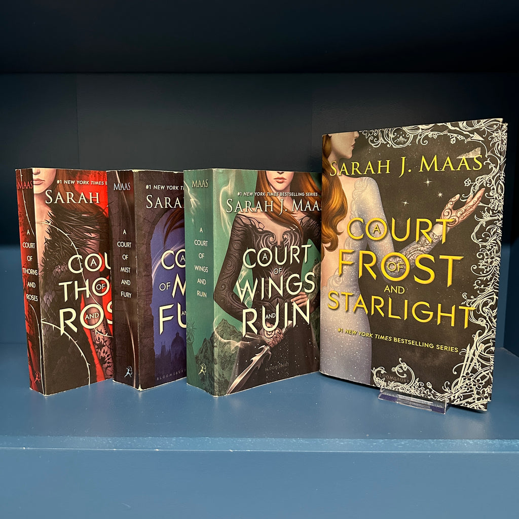 AUCTION CLOSED - Sarah J. Maas ACOTAR Series — 4-Book Set | Original Covers | 3 PB + 1 HB | Pre-Loved | Benefits Mossrose Bookshop's Lending Library