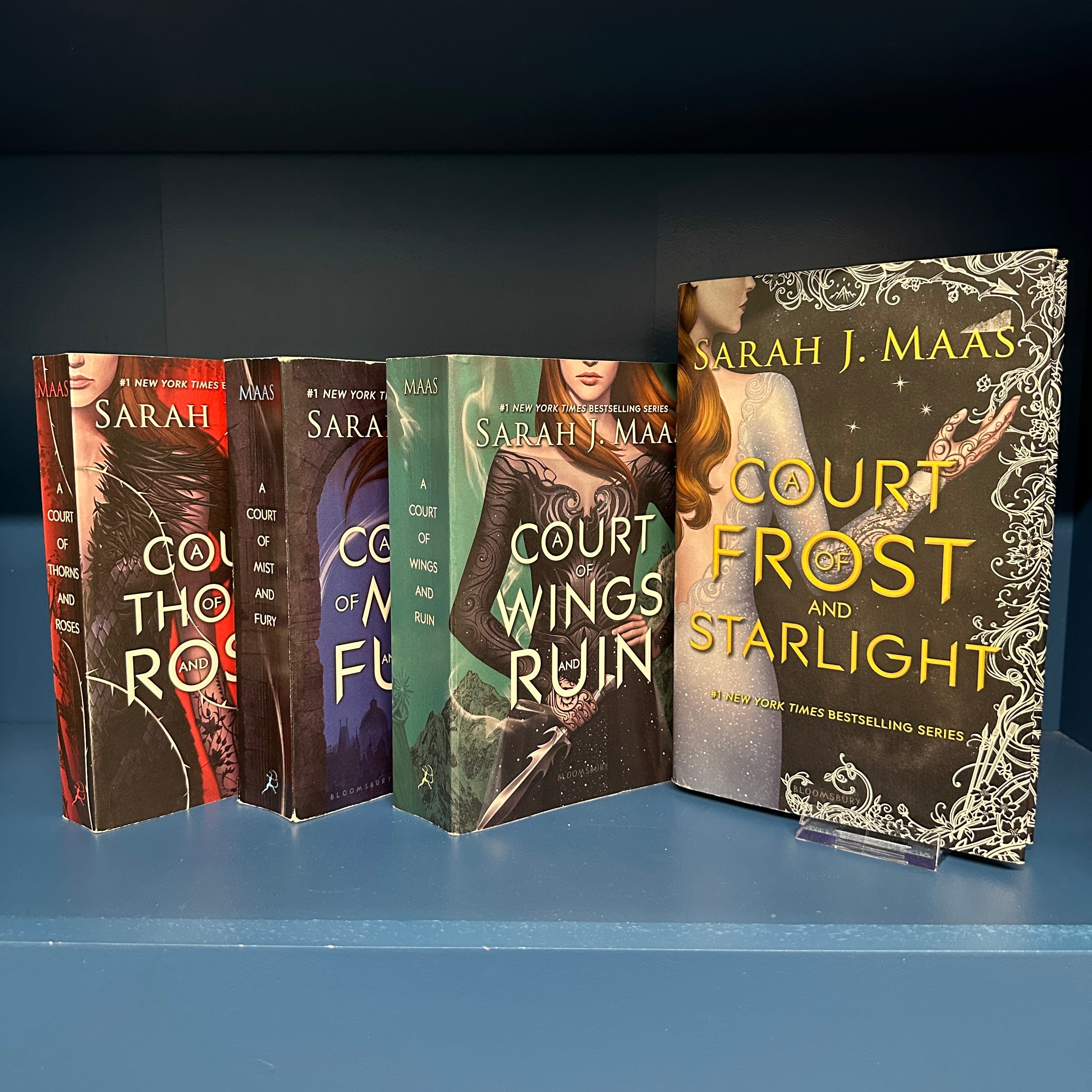 AUCTION CLOSED - Sarah J. Maas ACOTAR Series — 4-Book Set | Original Covers | 3 PB + 1 HB | Pre-Loved | Benefits Mossrose Bookshop's Lending Library