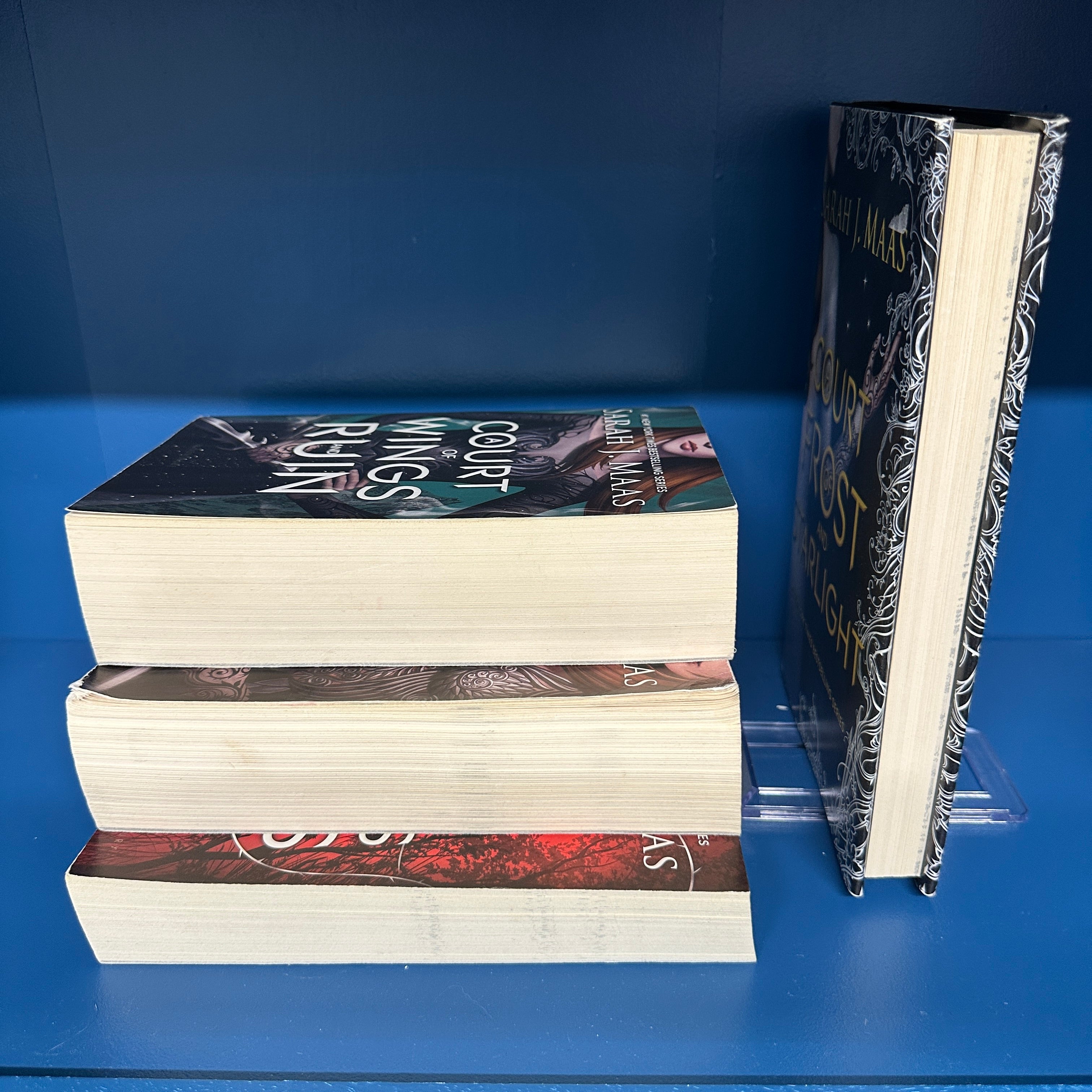AUCTION CLOSED - Sarah J. Maas ACOTAR Series — 4-Book Set | Original Covers | 3 PB + 1 HB | Pre-Loved | Benefits Mossrose Bookshop's Lending Library