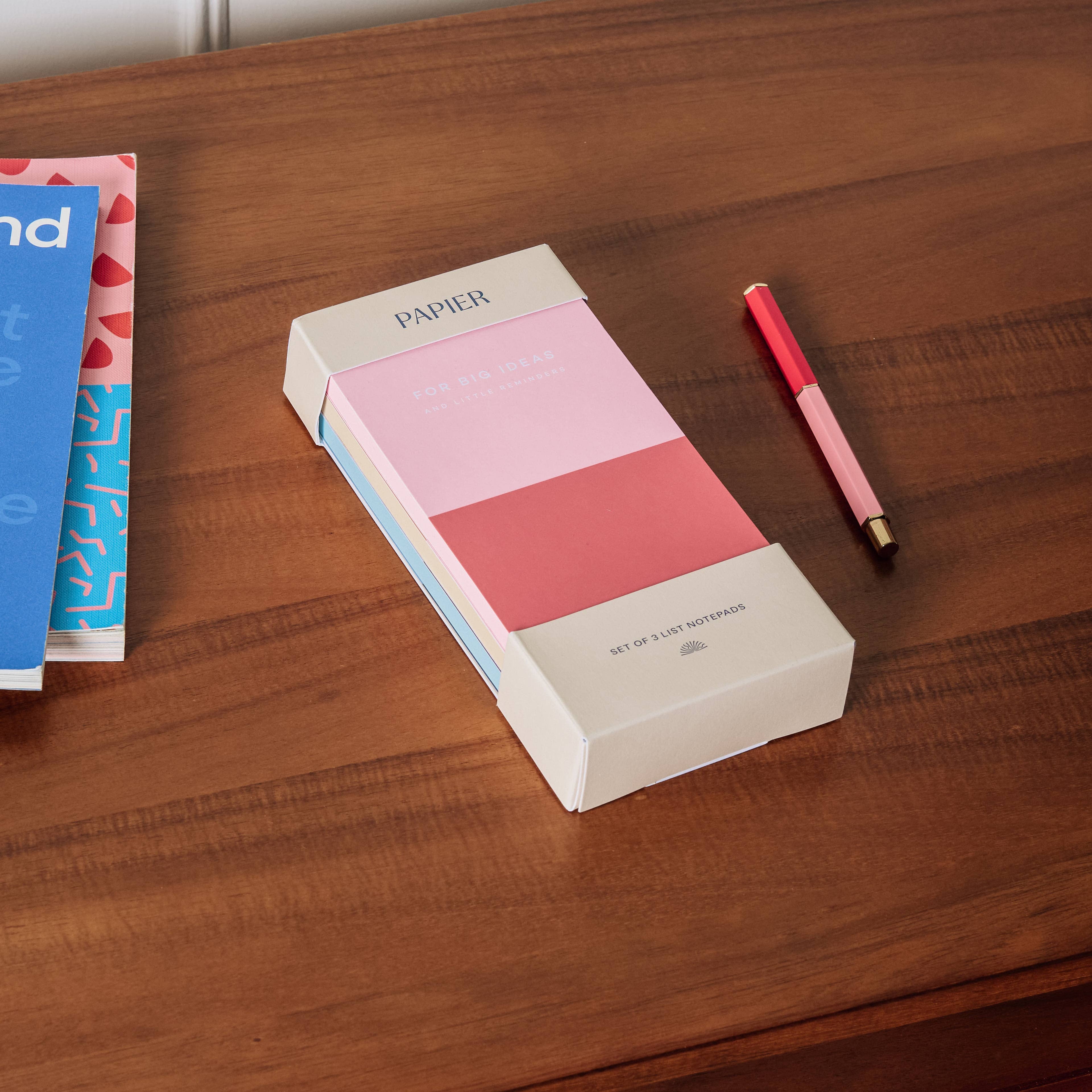 List Notepads, Softcover Set of 3 - Colorblock