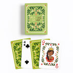 Green Floral Deck of Playing Cards