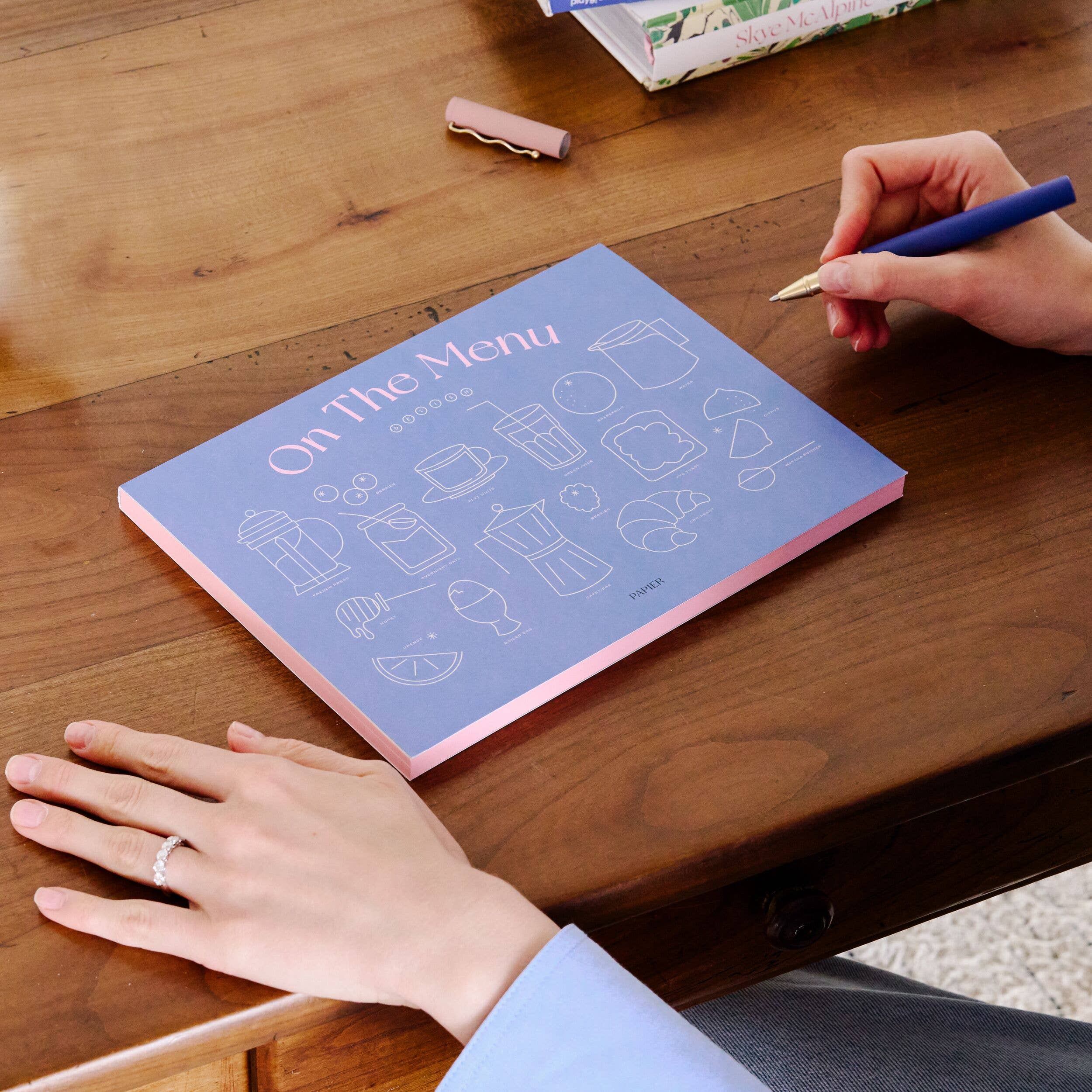 Weekly Meal Planner & Grocery List, Undated - On the Menu
