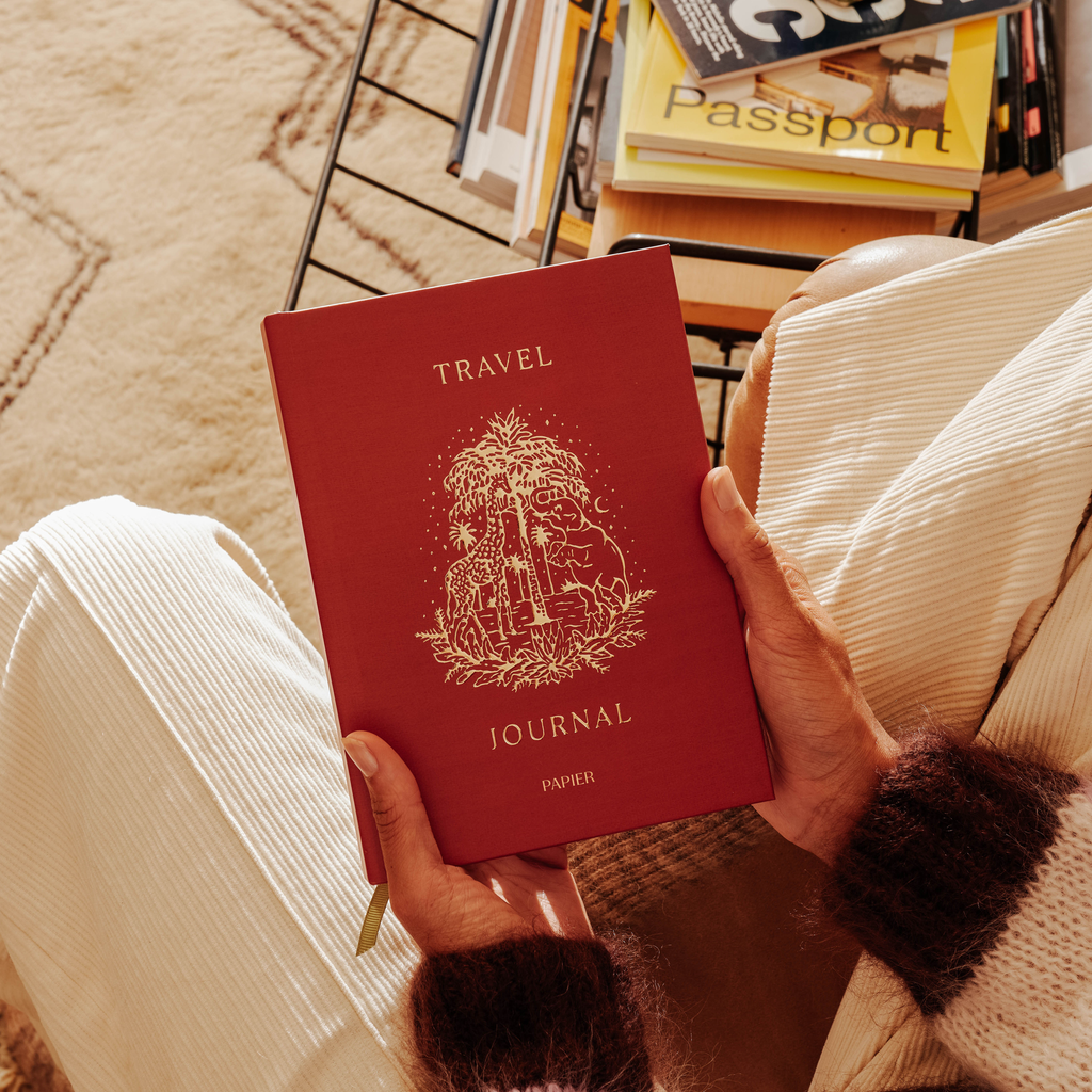 Guided Travel Journal, Foiled, A5 Hardcover - All Aboard