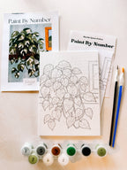 Marble Queen Pothos Mini Paint By Number