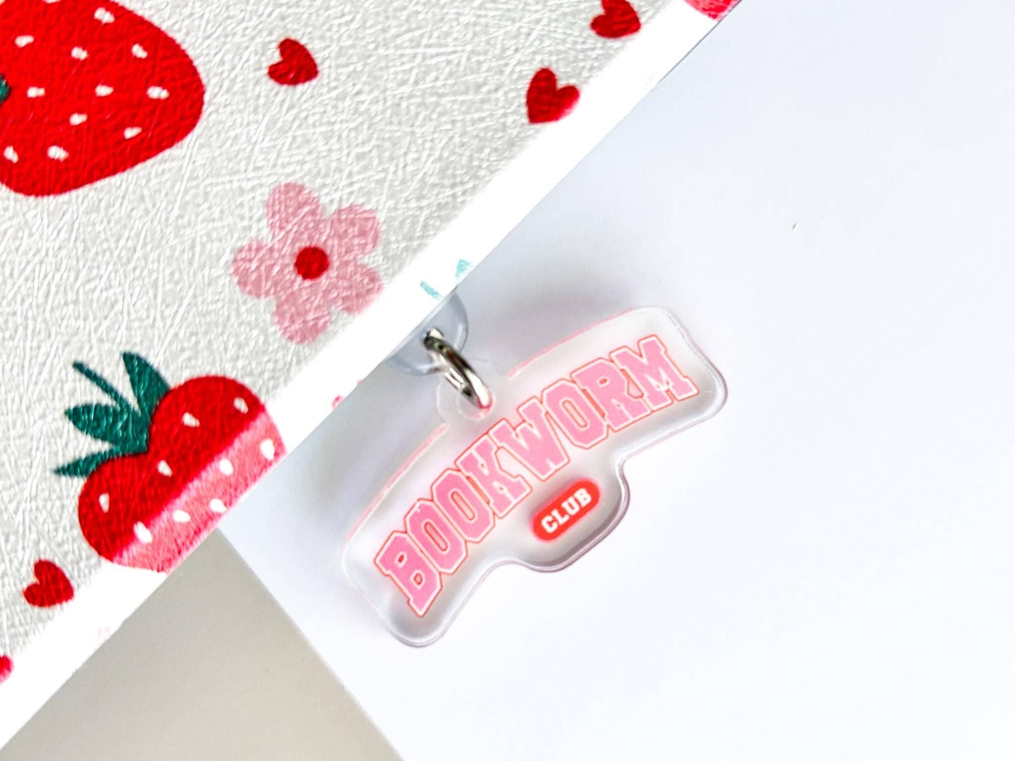 Bookworm Club Acrylic e-Reader Charm and Dust Plug